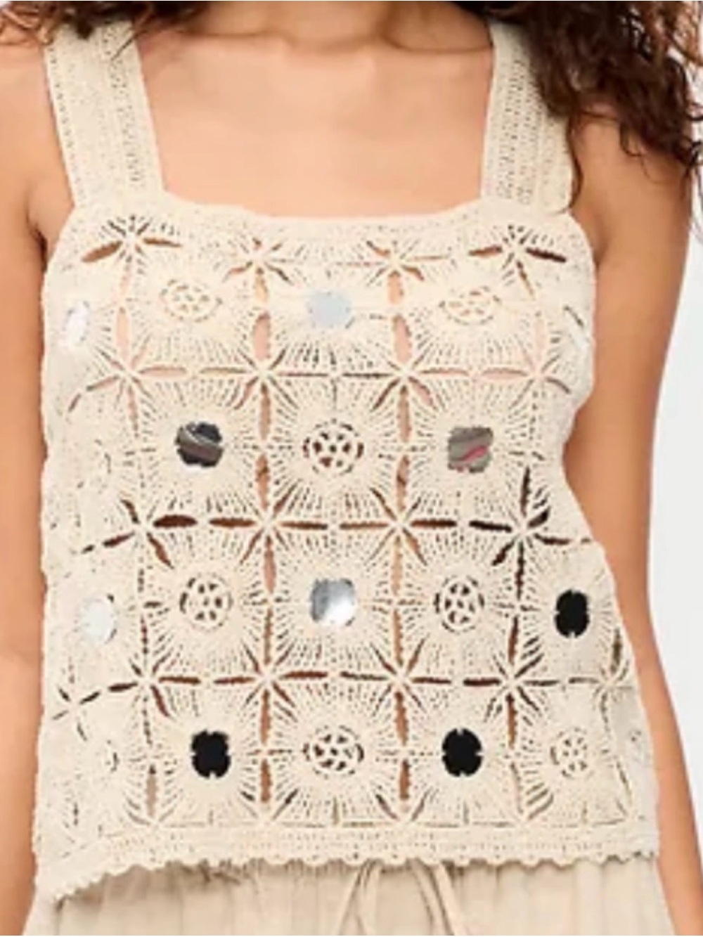 Seaside Cotton Embellished
Tank Top